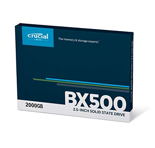Crucial BX500 CT2000BX500SSD1 2TB Internes SSD (3D NAND, SATA, 2, 5-Zoll) - EDV-Guru (Guru e.U.)