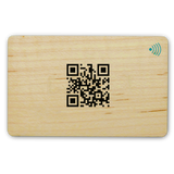 gepersonaliseerd houten visitekaartje - digitaal visitekaartje - NFC - QR-code - EDV-Guru (Guru e.U.)