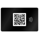 Personaliseerbaar metalen visitekaartje antraciet-zwart (met laser) - Digitaal visitekaartje - NFC - QR-code - EDV-Guru (Guru e.U.)