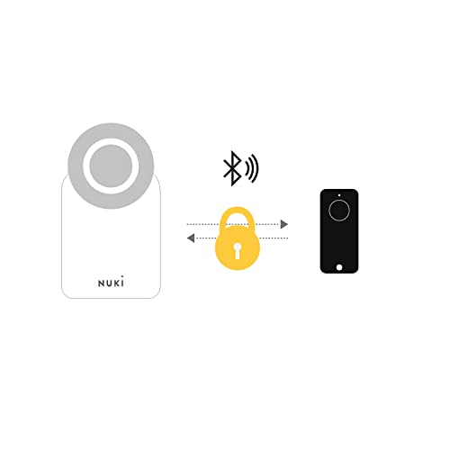 Nuki Fob, abridor de porta elétrico, trava com o toque de um botão, extensão para Nuki Smart Lock, fechadura eletrônica, abridor de porta automático, chaveiro Bluetooth, Nuki Smart Home - EDV-Guru (Guru e.U.)