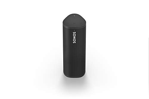 Altoparlante WLAN e Bluetooth Sonos Roam, nero - Altoparlante impermeabile con controllo vocale Alexa, Assistente Google e AirPlay 2 - Carillon esterno wireless con batteria per streaming musicale - EDV-Guru (Guru e.U.)