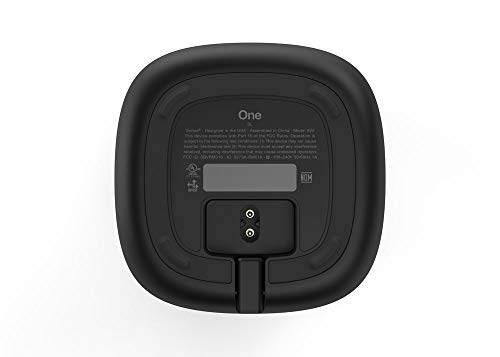 Sonos One SL schwarz - All-In-One Smart Speaker (Kraftvoller WLAN Lautsprecher mit App Steuerung und AirPlay 2 – Multiroom Speaker für unbegrenztes Musikstreaming), ohne Sprachsteuerung - EDV-Guru (Guru e.U.)