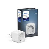 Philips Hue Smart Plug, Smart Socket, Tugma sa Amazon Alexa (Echo, Echo Dot), White - Edv -Guru (Guru E.U.)