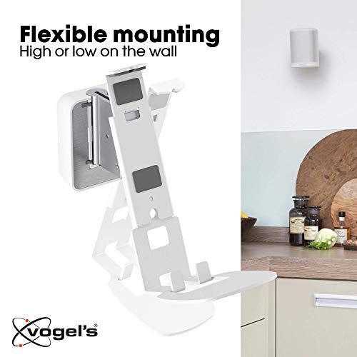 Vogels SOUND 4201 扬声器壁挂支架，适用于 Sonos One (SL) 和 Play:1，最大 1 个5 kg，可倾斜 -30°/+30°，旋转最大 70°（左/右），白色，1 个支架 - EDV-Guru（Guru e.U.）