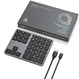 CSL - Bluetooth Numpad - Wireless number pad with multifunctional keys - Keypad aluminum - 35 keys - Bluetooth 3.0 - Wireless - compatible with Apple PC Notebook Tablet Laptop - Windows Android iOS - EDV-Guru (Guru e.U.)