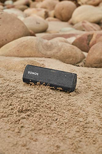 Altoparlante WLAN e Bluetooth Sonos Roam, nero - Altoparlante impermeabile con controllo vocale Alexa, Assistente Google e AirPlay 2 - Carillon esterno wireless con batteria per streaming musicale - EDV-Guru (Guru e.U.)