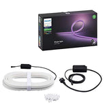 Philips Hue Wit & Col. Amb. Outdoor Lightstrip 5m, 1650 lm, dimbaar, 16 miljoen kleuren, bestuurbaar via app, compatibel met Amazon Alexa (Echo, Echo Dot) - EDV-Guru (Guru e.U.)