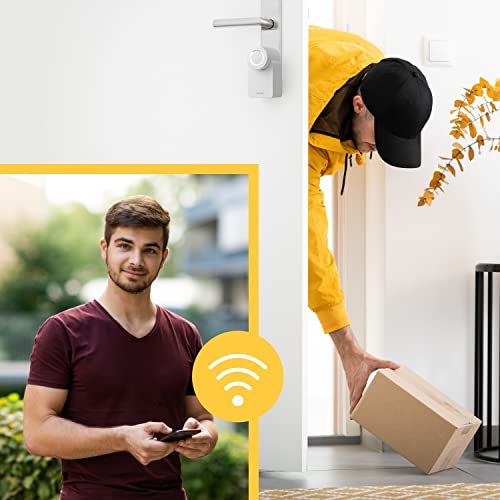 Nuki Bridge, WLAN Bridge, Smart Lock & Opener용 확장, WLAN 연결 가능, Smart Lock 원격 잠금, Smart Lock용 확장, Alexa, HomeKit, Google, 흰색 - EDV-Guru (Guru e.U.)