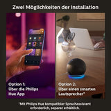 Philips Hue White & Col. Amb. E27 LED Lampe 2-er Starter Set inkl. Smart Button, 16 Mio. Farben, dimmbar steuerbar via App, kompatibel mit Amazon Alexa (Echo, Echo Dot) - EDV-Guru (Guru e.U.)