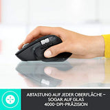 Logitech MX Master 3 Kabellose Maus, Bluetooth und 2.4 GHz Verbindung via USB-Empfänger, 4000 DPI Sensor, Ultra-schnelles Scrollen, Für alle Oberflächen, 7 Tasten, PC/Mac/iPadOS - Hellgrau - EDV-Guru (Guru e.U.)