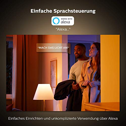 Philips Hue White & Col. Amb. LED floor lamp Signe, dimmable, 16 million colors, controllable via app, compatible with Amazon Alexa (Echo, Echo Dot) - EDV-Guru (Guru e.U.)