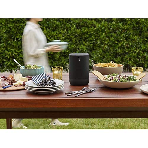 Έξυπνο ηχείο Sonos Move (αδιάβροχο ηχείο WiFi και Bluetooth με φωνητικό έλεγχο Alexa, Google Assistant και AirPlay 2 - ασύρματο εξωτερικό μουσικό κουτί με μπαταρία για ροή μουσικής) μαύρο - EDV-Guru (Guru e.U.)