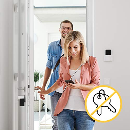 Nuki Opener, serrure de porte électronique pour immeubles d'habitation, commande l'ouverture de porte du système d'interphone avec le smartphone, ouvre-porte électrique, pont Nuki WLAN requis, Nuki Smart Home - EDV-Guru (Guru e.U.)