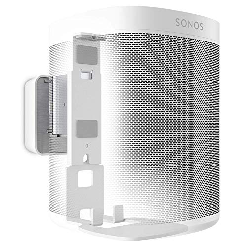 Vogels SOUND 4201 扬声器壁挂支架，适用于 Sonos One (SL) 和 Play:1，最大 1 个5 kg，可倾斜 -30°/+30°，旋转最大 70°（左/右），白色，1 个支架 - EDV-Guru（Guru e.U.）