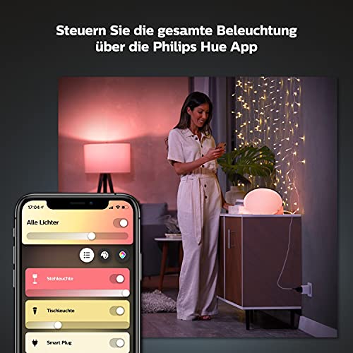 Philips Hue Smart Plug, Smart Socket, Tugma sa Amazon Alexa (Echo, Echo Dot), White - Edv -Guru (Guru E.U.)