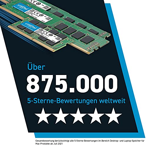 Crucial RAM CT2K16G4SFD8266 32GB (2x16GB) DDR4 2666MHz CL19 Laptop Arbeitsspeicher Kit - EDV-Guru (Guru e.U.)