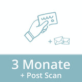 ADRESA SPOLEČNOSTI + POST SCAN 3 měsíce | 95 € za měsíc - EDV-Guru (Guru e.U.)