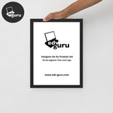 Ingelijste poster op fotopapier zwart / 12×16