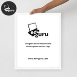 Ingelijste poster op fotopapier Wit / 16×20