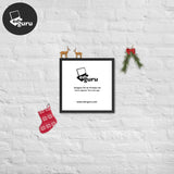 Framed poster black / 16×16