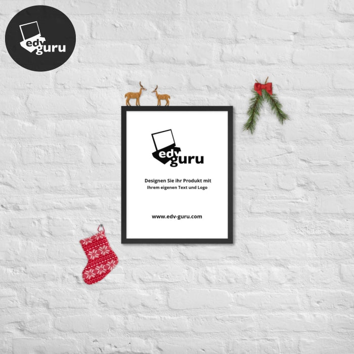 Framed poster black / 16×20