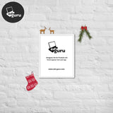 Framed poster white / 16×20
