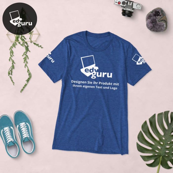 Rövid ujjú póló True Royal Triblend / Xs