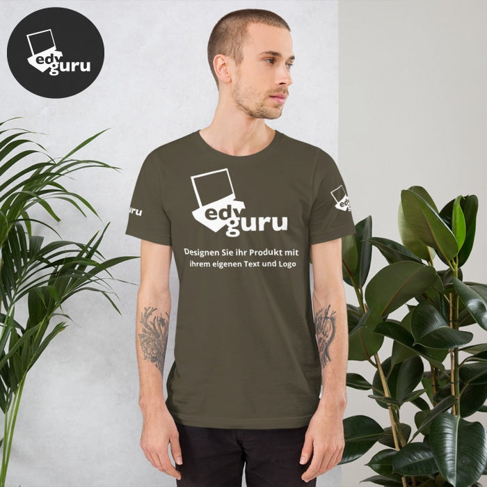 Rövid ujjú unisex póló Army / S