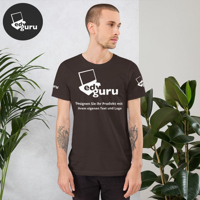 Rövid ujjú unisex póló Barna / S