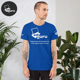 Rövid ujjú uniszex póló Heather True Royal / S