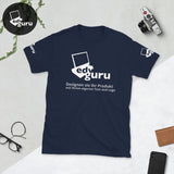 Kurzärmeliges Unisex-T-Shirt Navy / S
