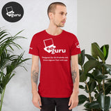 Rövid ujjú unisex póló piros / Xs