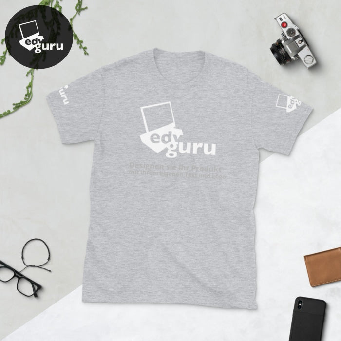 Kurzärmeliges Unisex-T-Shirt Sportgrau / S