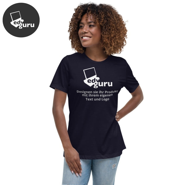 Camiseta holgada mujer Azul Marino / S