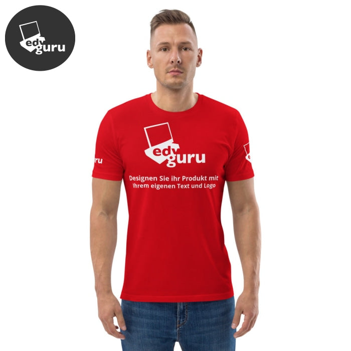 Tricou unisex din bumbac organic Roșu / S
