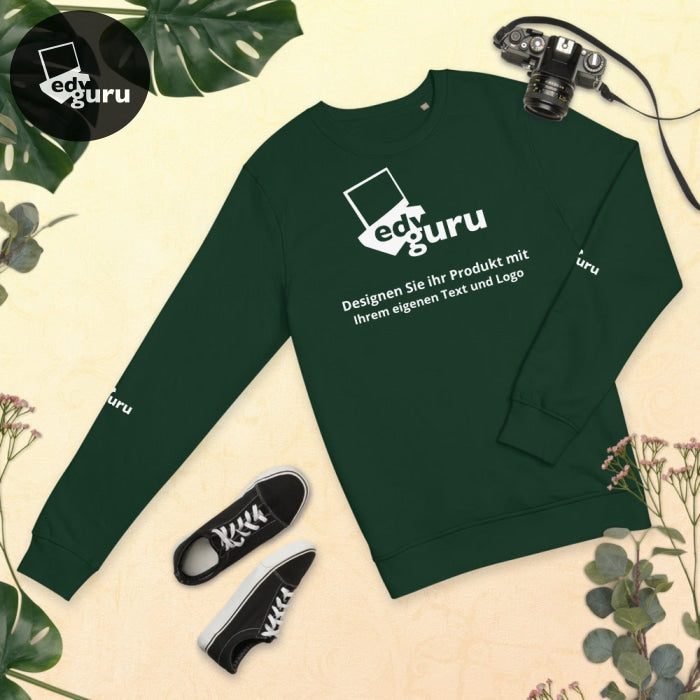 Pull bio unisexe Vert Bouteille / S