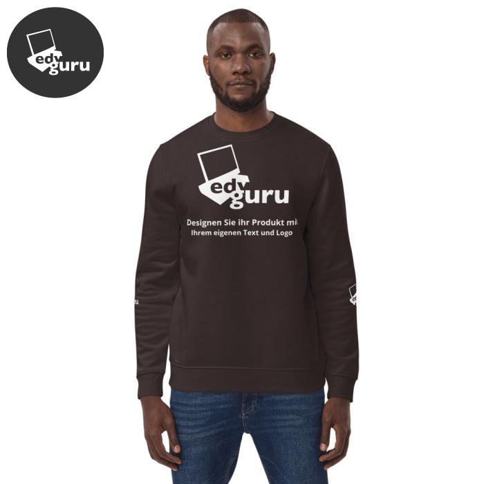 Unisex Bio-Pullover Deep Chocolate / S