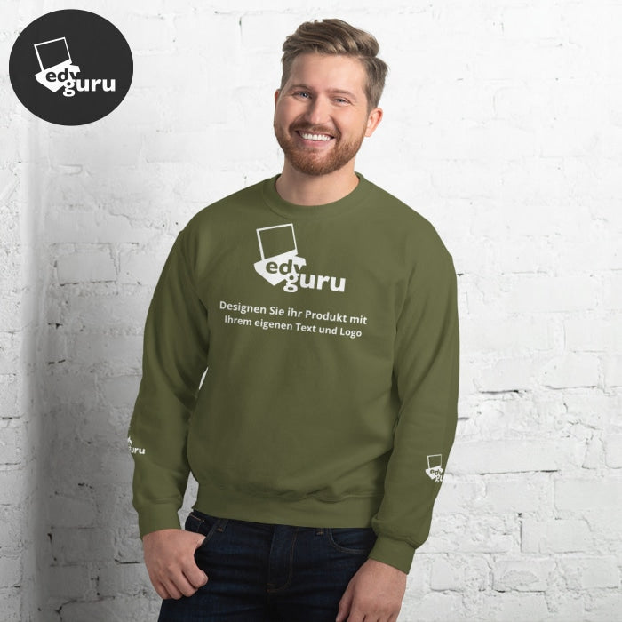 Pull unisexe vert militaire / S